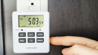 How to Set a Programmable Digital Timer Fospower  Full Instructions [upl. by Lahcar786]