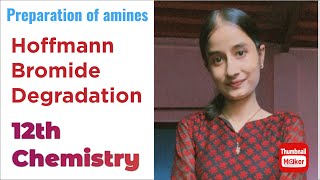 Hoffmann Bromide Degradation  Preparation of Amines shzclasseschemistry education [upl. by Winston]