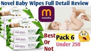 Novel Baby Wipes Full Detail Review Best Or Not trending trendingvideo video viralvideo youtube [upl. by Margarete]