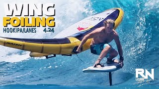 Wing Foiling  Wave Riding and Jumping [upl. by Ramsey]