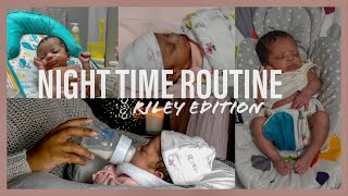 Newborn and Preemie Night Routine  Bath Feeding and Swaddle Tips  Msparisrene [upl. by Yticilef70]