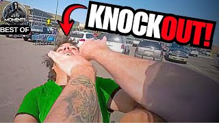 WHEN BIKERS FIGHT BACK  ROAD RAGE  KARENS AND POLICE VS BIKERS  BEST OF MONTH [upl. by Yttik]