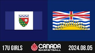 2024 Canada Basketball Nationals 🏀 17U GIRLS Northwest Territories v British Columbia Aug 5 2024 [upl. by Arrio]