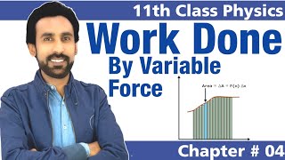 Work Done by Variable Force Class 11 [upl. by Mosera]