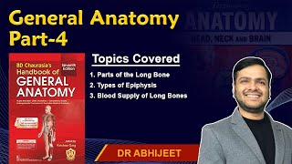 General Anatomy Part 4  Parts of long bone Types of Epiphysis Blood supply of long bones [upl. by Ahsitak]