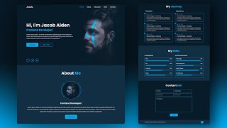 Responsive Personal Portfolio Website using HTML CSS amp Javascript [upl. by Agem]