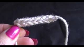 How to Crochet a Icord Tutorial  ICord I cord [upl. by Nike32]