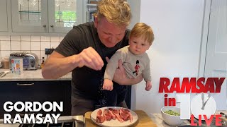 Gordon Ramsay Shows How To Make A Lamb Chop Dish At Home  Ramsay in 10 [upl. by Stanley]