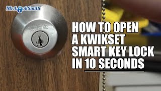 How to Open a Kwikset Smart Key Lock in 10 seconds  Mr Locksmith™ [upl. by Yotal]