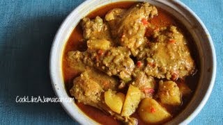 Jamaican Curry Chicken Recipe Video [upl. by Pattie]