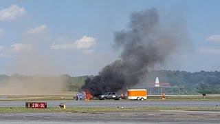 Stunt plane crashes during air show [upl. by Ciel12]