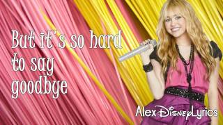 Hannah Montana  Ill Always Remember You Lyrics On Screen HD [upl. by Samot117]