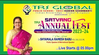 🔴 LIVE  TRS GPS  TRS SATVANG ANNUAL FEST 20232024  ARAKKONAM [upl. by Hummel355]