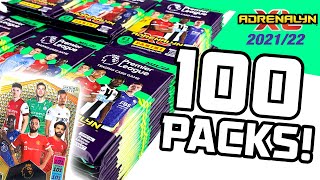 Opening 100 PACKS of ADRENALYN XL PREMIER LEAGUE 202122 INVINCIBLE CARD PULL [upl. by Derwood]