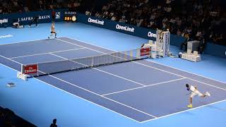 CILIC vs FUCSOVICS last Points  MATCH POINT filmed by AUDIENCE Basel 2017 HD 60fps [upl. by Ransell]