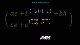 Matrix Multiplication 🙌👆🤟👇 [upl. by Farkas]