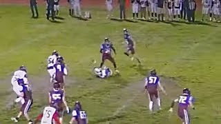 High School Football Officials Just Watch As White Hat Throws Pass Interference Flag [upl. by Rigdon]