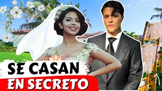 ¡Confirmado Christian Nodal y Ángela Aguilar se casaron en una emotiva ceremonia [upl. by Sedruol406]