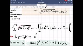 Lunghezza di una curva e ascissa curvilinea Esercizio [upl. by Ramon540]
