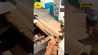 How To Make CNC woodworking turning and drilling of table legs shorts shortsvideo viralvideo [upl. by Retloc]