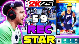 UNLEASHING MY 59 PG REC STAR IN NBA2K25 nba2k [upl. by Dodi]