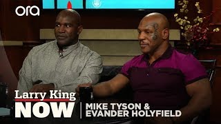 What Kept Holyfield From Biting Tyson Back  Larry King Now  Ora TV [upl. by Vicki]