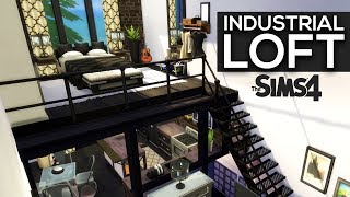 INDUSTRIAL LOFT  Sims 4 Speed Build [upl. by Birchard]