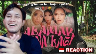 Alamak Raya Lagi  De Fam Official Music Video 🇮🇩 Reaction  Tak Sabar Sambut Raya‼️ [upl. by Aivle878]