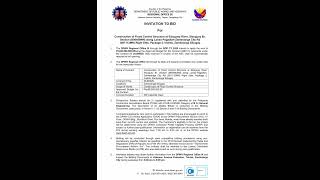 DPWH Regional Office IX Invitation to Bid  November 15 2024 [upl. by Aneev]