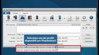 Come convertire file video Full HD per Sony PS3 usando AVS Video Converter [upl. by Akkeber]