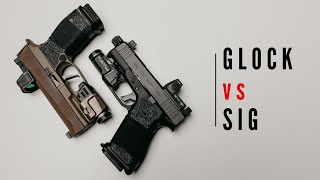 Glock 43x MOS vs SIG X Macro 2024 [upl. by Leahpar]