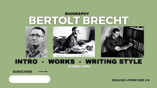 Bertolt Brecht Biography Important Works Writing Style Hindi Urdu [upl. by Natassia]