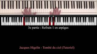 Jacques Higelin  Tombé du ciel piano tutoriel [upl. by Tilagram]