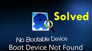 How to fix No Bootable Device Step by Step [upl. by Ynetsed]