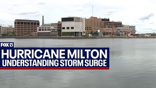 Hurricane Milton storm surge projections for Tampa Bay area [upl. by Gelya302]