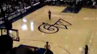 Halfcourt shot at GW basketball game [upl. by Cogen]