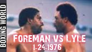 George Foreman vs Ron Lyle  Fight Highlights [upl. by Euqirat23]