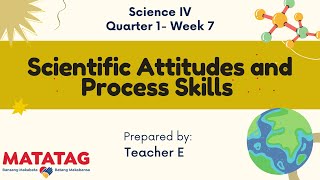 SCIENCE 4 Quarter 1 Week 7 Scientific Attitude and Process Skills MATATAG Curriculum [upl. by Ahsilaf867]