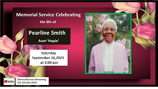 Memorial Service Celebrating the life of Pearline Smith Aunt Hopie [upl. by Burbank389]