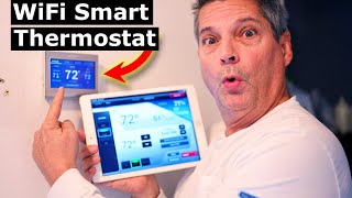 How to Install Honeywell Smart WiFi Thermostat RTH9585WF Wiring [upl. by Kravits832]