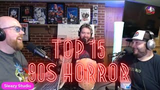 Episode 194  Top 15 90s Horror Movies [upl. by Aihsetel]