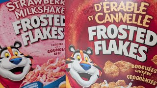 Different flavour Frosted Flakes Are they Grrrrreeat  Reviews No One Asked For [upl. by Ruphina]