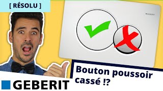 Pourquoi le bouton de la chasse deau geberit ne fonctionne plus   Petite chasse deau [upl. by Garrett]