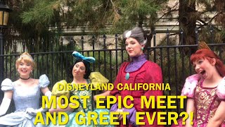 Evil Queen Cinderella Evil Stepsisters amp Lady Tremaine Join for EPIC Meet amp Greet Disneyland 2023 [upl. by Dombrowski]