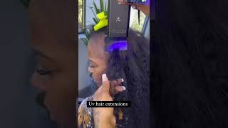 New technique❓UV hair extensions [upl. by Aihsatan778]