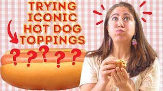 🌭5 WILD Hot Dog Toppings From Across the USA [upl. by Stroud]