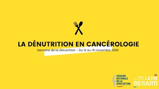 La dénutrition en cancérologie [upl. by Eleira]