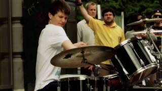 Best street drummer of Norway Best drummer of his age Baard Kolstad  Musikkfest Oslo 2010 [upl. by Ayhtak]