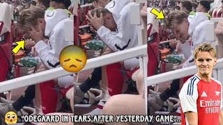 🤯VIDEOOdegaard Almost In Tears amp Extremely Broken💔After Harsh Red Card Decision On Declan Rice [upl. by Ynnohj199]