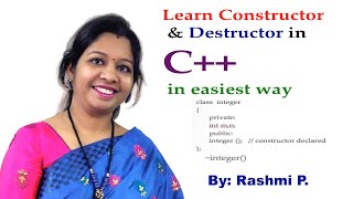 Constructor amp Destructor in C  Lecture 18 Syntax amp Example of Constructor amp Destructor in C [upl. by Laney]